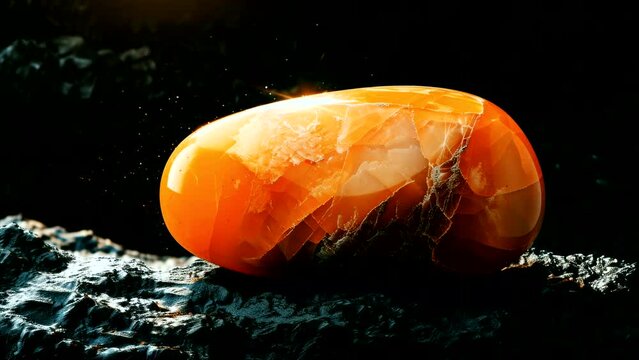 A Gleaming Marvel: Mesmerized by the Shining Yellow Jade Stone