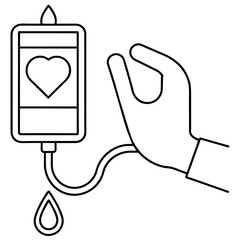 Blood donation icon vector illustration