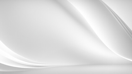White Curved Layers Abstract Background