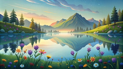 Colorful nature background