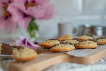 Madeleines or petite madeleine a traditional cake from the Lorraine region of France