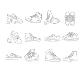 Shoe Illustration Element