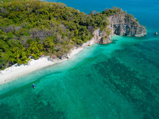 Obraz premium Aerial view of Quesera Beach, Puntarenas, Costa Rica