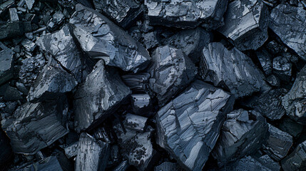 Black char coal as background