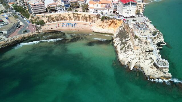 Panoramic View Of Benidorm From Above In Spain
