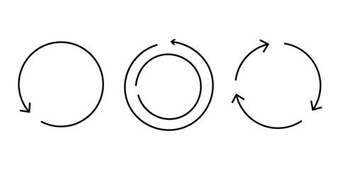 3 set transfer, swap, exchange, spin, flip concept icon with white background.