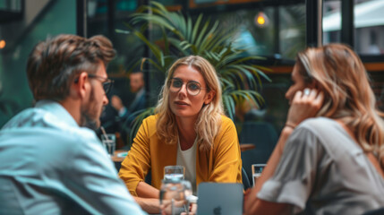 Obraz premium Diverse Team Engaged in Business Meeting