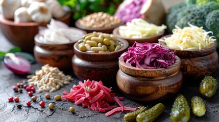Investigate the potential benefits of incorporating probiotics and fermented foods into the diet...