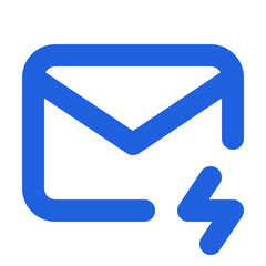 blue mail icon