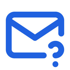 blue mail icon