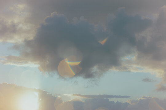clouds and sun