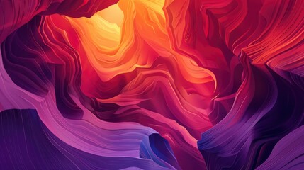 Obraz premium Colorful Antelope Canyon Formations, Cartoon Background