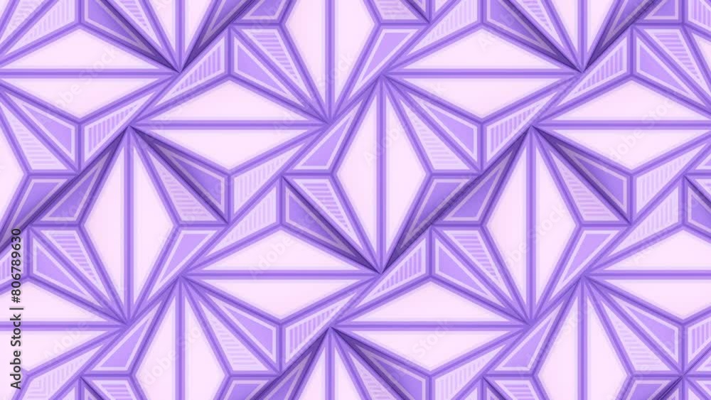 Aufkleber A mesmerizing dance of geometric patterns. 3d rendering loop animation 4K