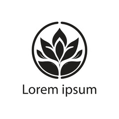 Yoga template Logo design. minimalist zen logo style