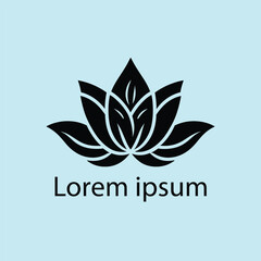 Yoga template Logo design. minimalist zen logo style