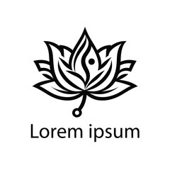 Obraz premium yoga logo design