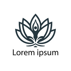 Fototapeta premium yoga logo design