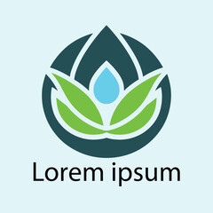 Yoga template Logo design. minimalist zen logo style