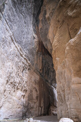 Picturesque area of the Longshuixia Fissure with its waterfalls, Wulong, China