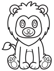 Lion-line cartoon a-z