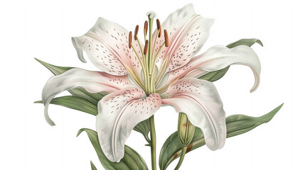 botanical illustration of a delicate flower rendered with exquisite detail and lifelike accuracy celebrating the beauty of nature.