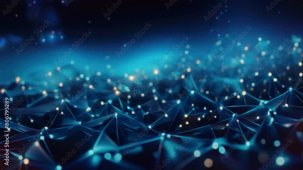 Poster concept of big data, machine learning, artificial intelligence, global network.global connecting poi