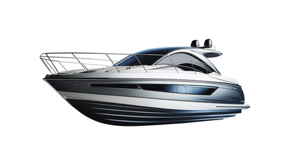 Naklejka premium luxury yacht isolated on white background 