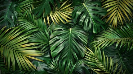 Palm leaf prints patterns. abstract background.