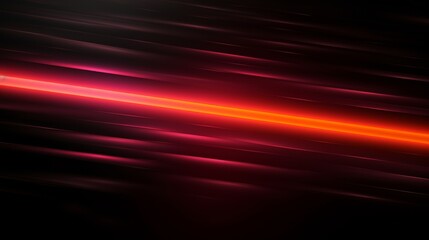 Pink and orange glowing curved lines on a black background.