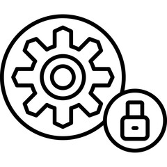 Gear Lock Icon