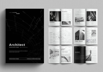 Architect Brochure Template Design Layout