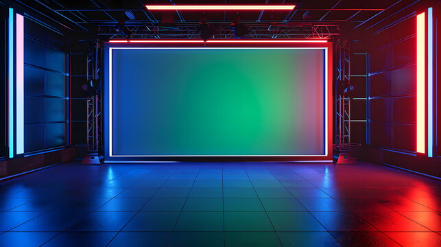 Chroma tv screen studio virtual background AI