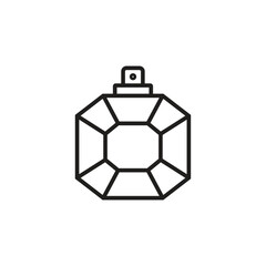 Fototapeta premium perfume bottle icon logo