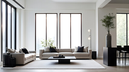 interior design of modern living room, home.