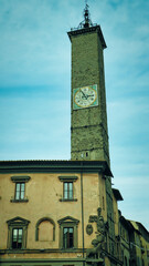 Obraz premium Main square Piazza del Plebiscito in a small Italian city in spring