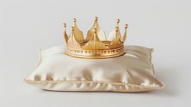 Gold crown pillow sales