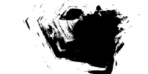 Grunge Paint stripe . Vector brush Stroke . Distressed banner . Black isolated paintbrush collection . Modern Textured shape . Dry border in Black grunge