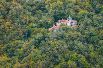The old monastery of Santa Cristina in the Ribeira Sacra