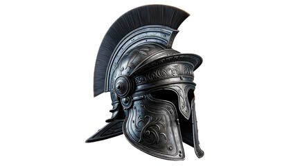 Historical Spartan Warrior Helmet isolated on white background