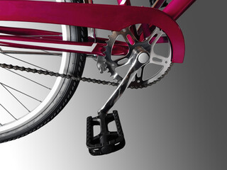 Bicycle pedal cranks. - obrazy, fototapety, plakaty