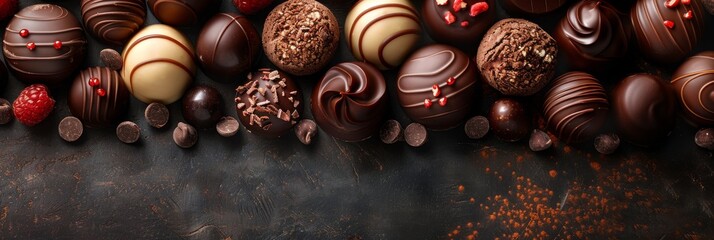 A chocolate backdrop background for world's chocolate day.
