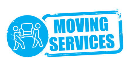 moving services vector illustration stamp