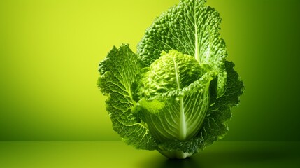 Close-up of a vibrant head of broccoli on a lush green background - Powered by Adobe