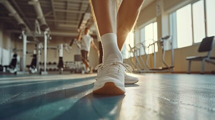 person feet with shoes