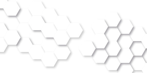 Abstract background with hexagons modern mesh cell. Abstract honeycomb cell hexagon background. Hexagon business geometric grid tile element. Technology futuristic hexagon metal texture. 