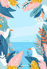 Summer vacation poster