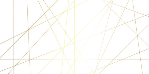 Obraz premium Abstract background with lines. Golden lines on White paper. Line wavy abstract vector technology line pattern background.
