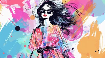 Chic Fashion Doodles: A Beautiful Blend of Style and Art