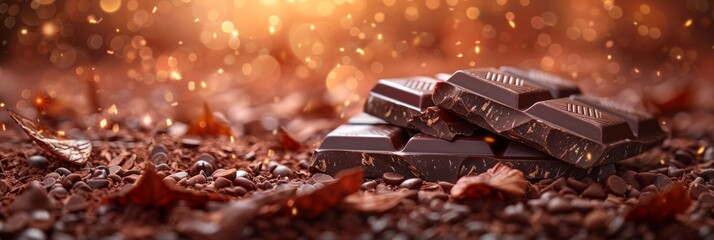 A chocolate backdrop background for world's chocolate day.
