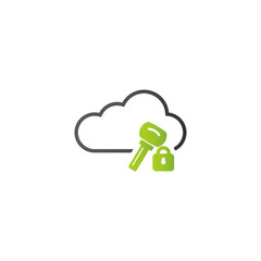 Cloud computing icon. PNG format